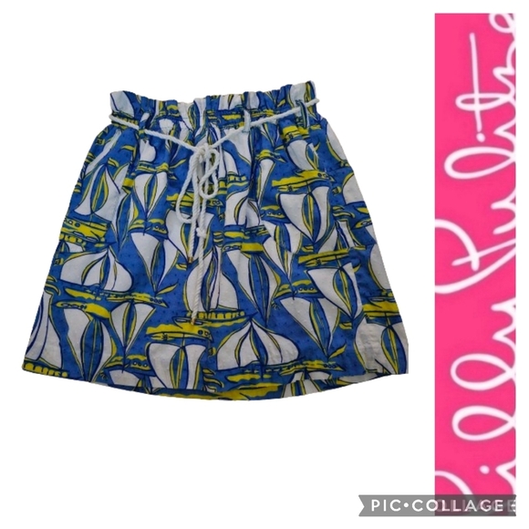 Lilly Pulitzer Dresses & Skirts - LILLY PULITZER Docksider Sailboat Print Skirt